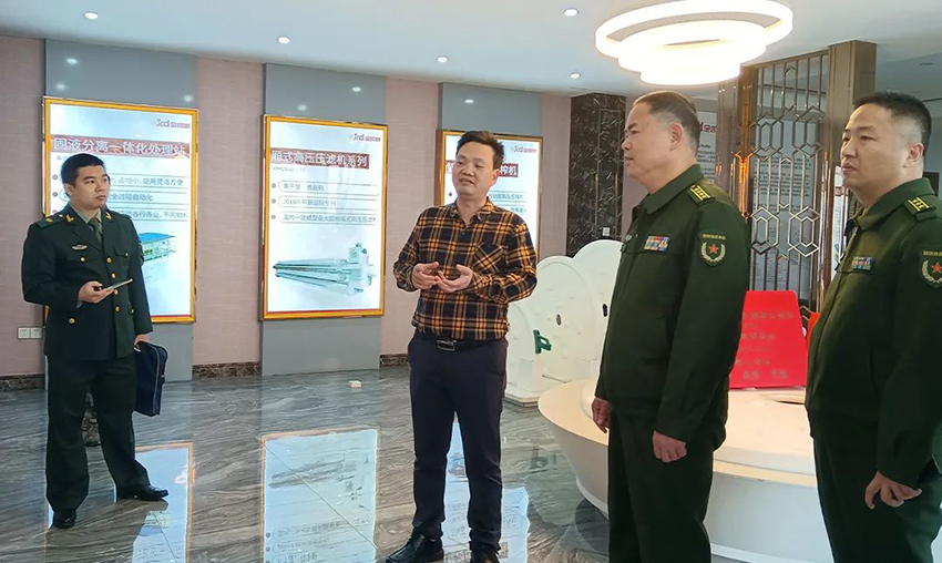 佛山軍分區(qū)政委、禪城區(qū)委常委領(lǐng)導(dǎo)一行蒞臨金凱地調(diào)研指導(dǎo)工作